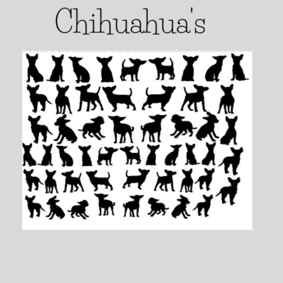 COPY - Chihuahua's- Nail Stickers\Nail Decals \Art Sticker for DIY Finger, Toe … - Picture 1 of 8